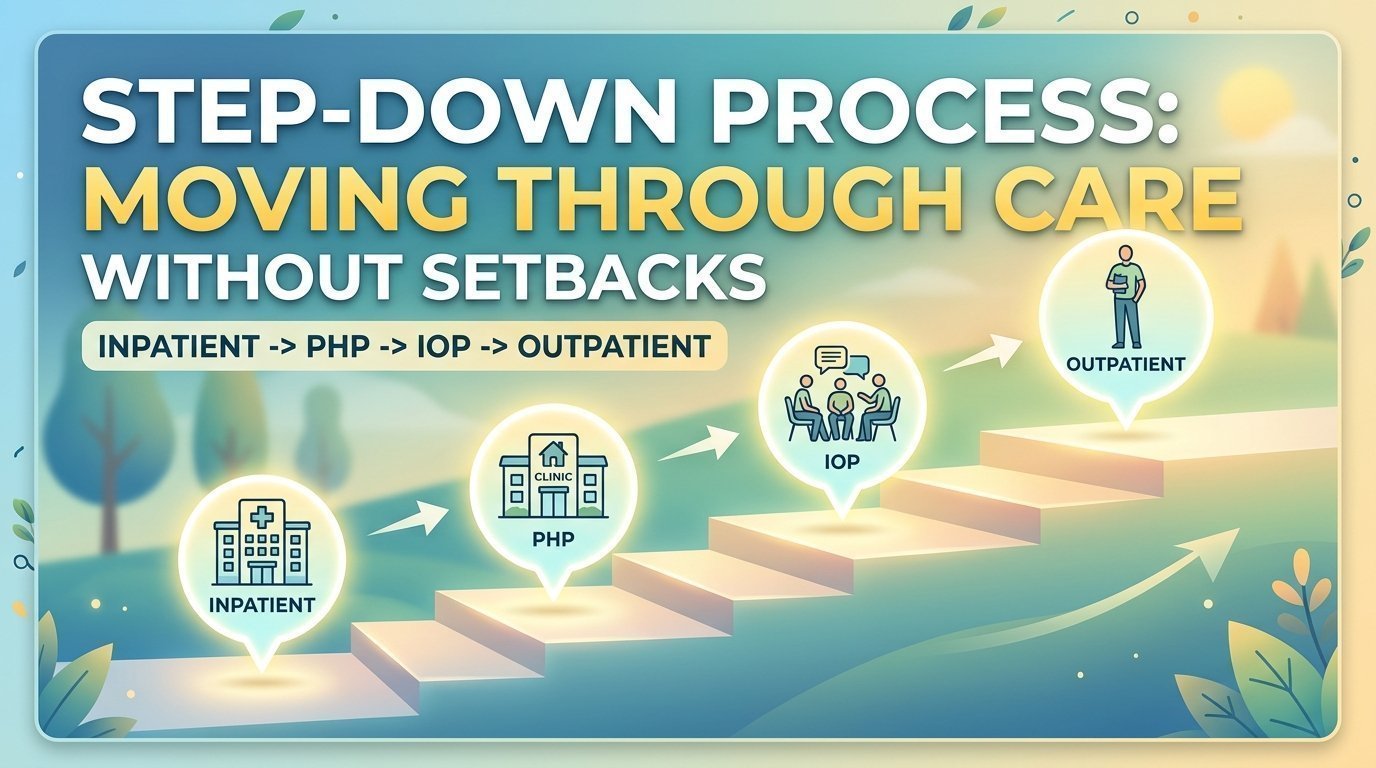 The Step-Down Process: Moving From Inpatient to PHP, IOP, and Outpatient Mental Health Care Without Setbacks