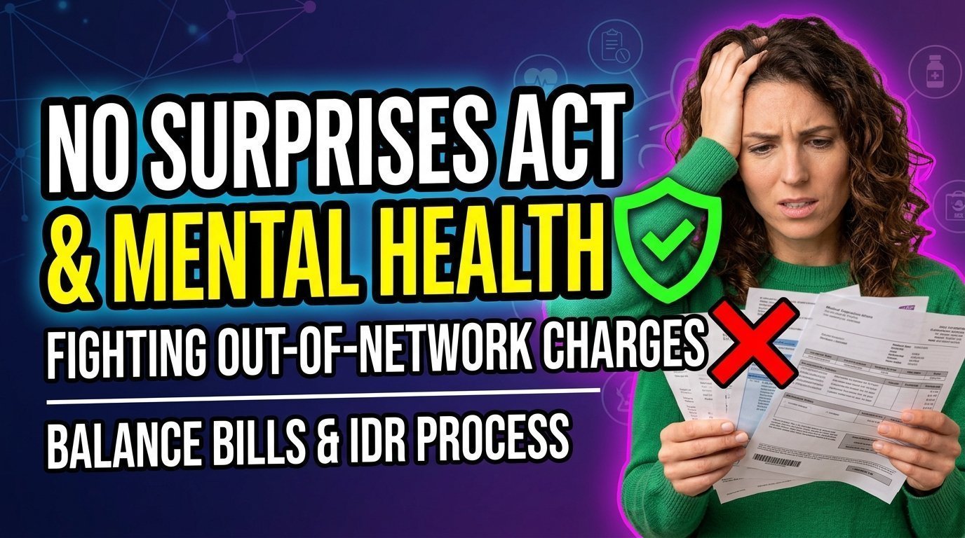 The No Surprises Act and Mental Health: Fighting Out-of-Network Charges, Balance Bills, and IDR
