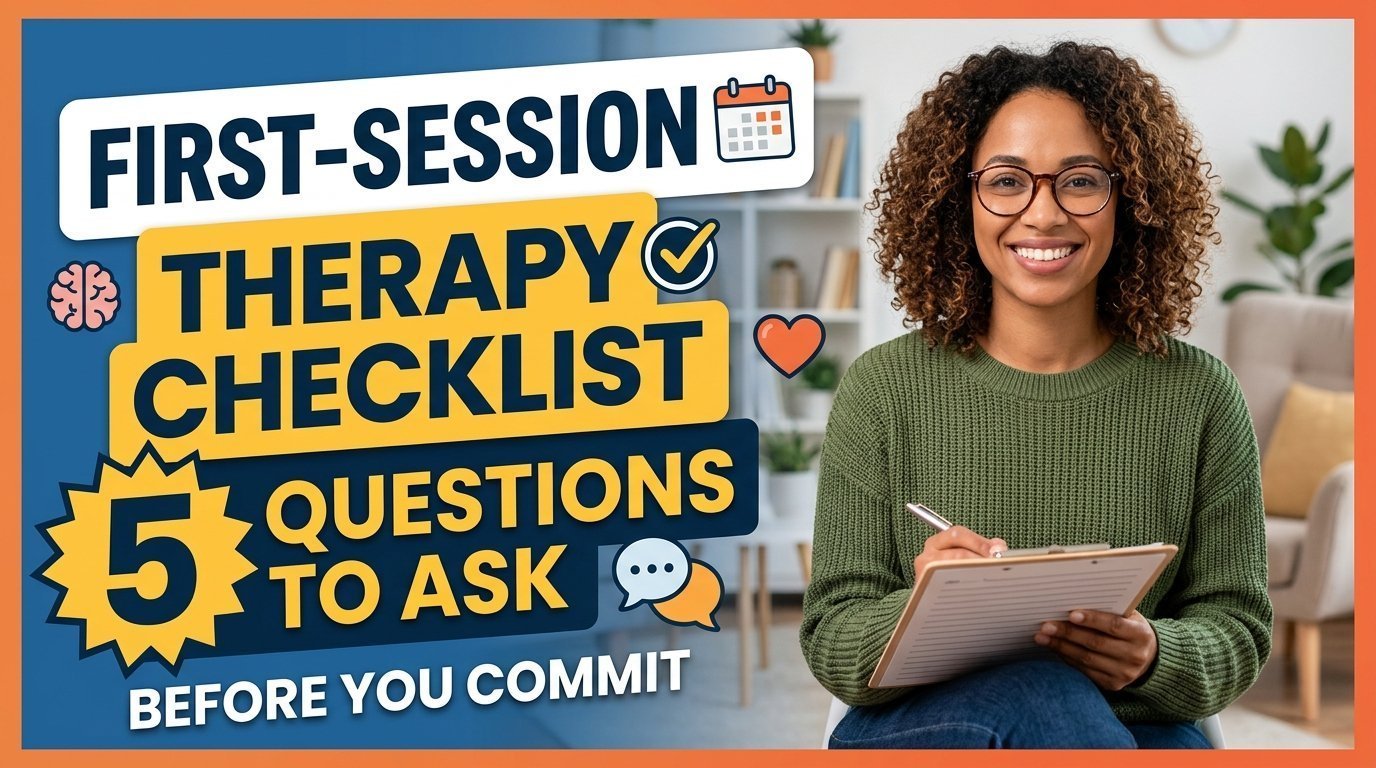 The First-Session Therapy Checklist: Five Questions to Ask a New Mental Health Provider Before You Commit