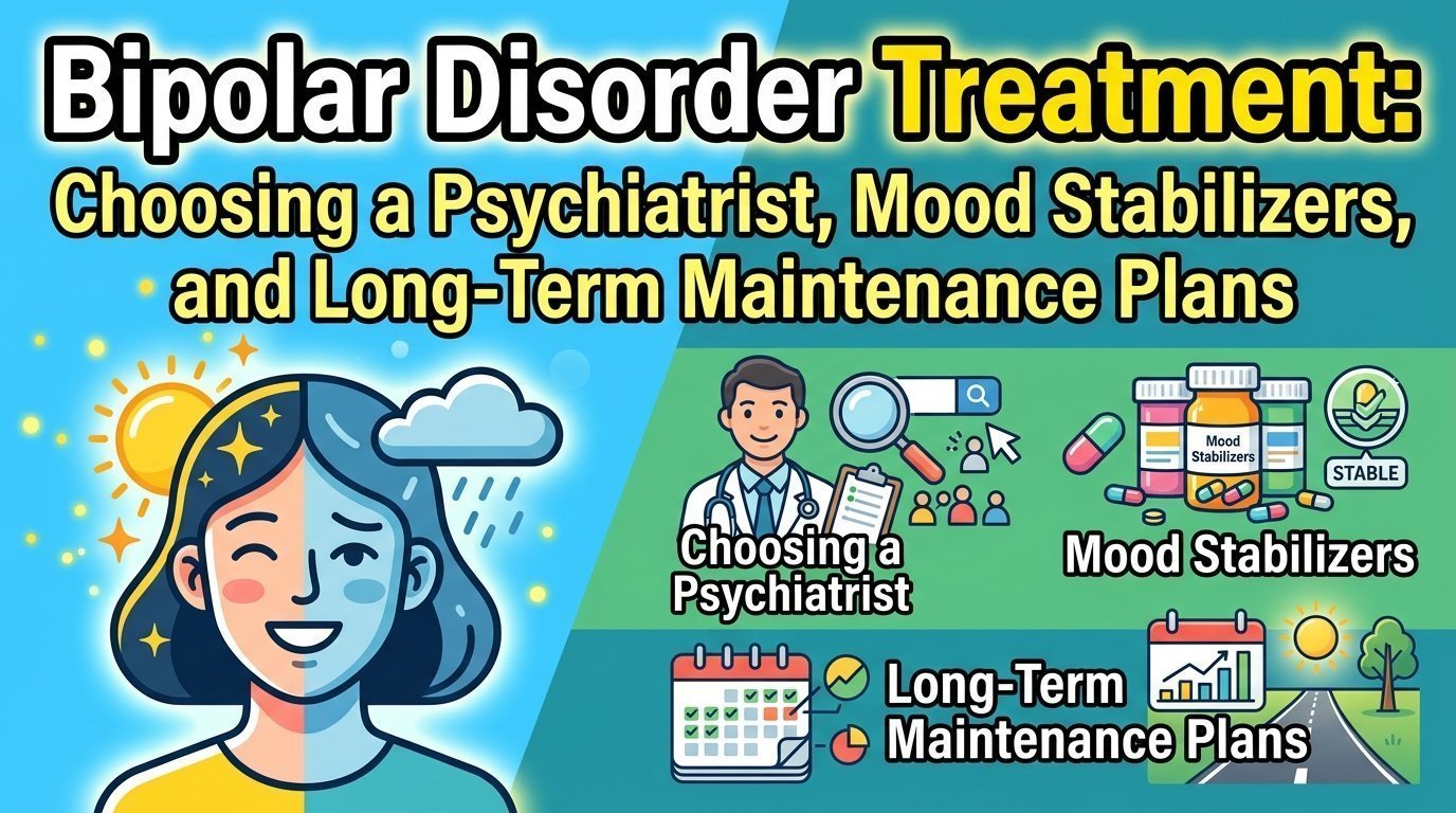 Bipolar Disorder Treatment: Choosing a Psychiatrist, Mood Stabilizers, and Long-Term Maintenance Plans