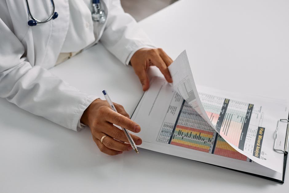 Doctor reviewing CIWA-Ar withdrawal score