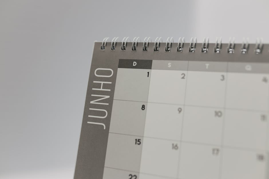 Calendar marked with monthly therapy check-in appointments