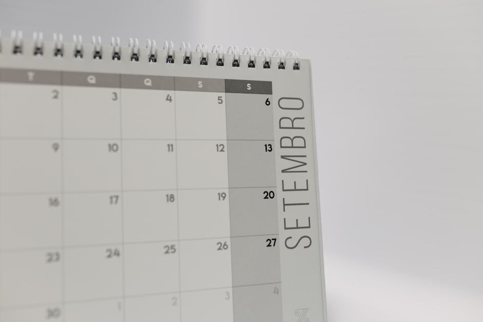 Calendar showing nine month wait time for adult ADHD evaluation appointment
