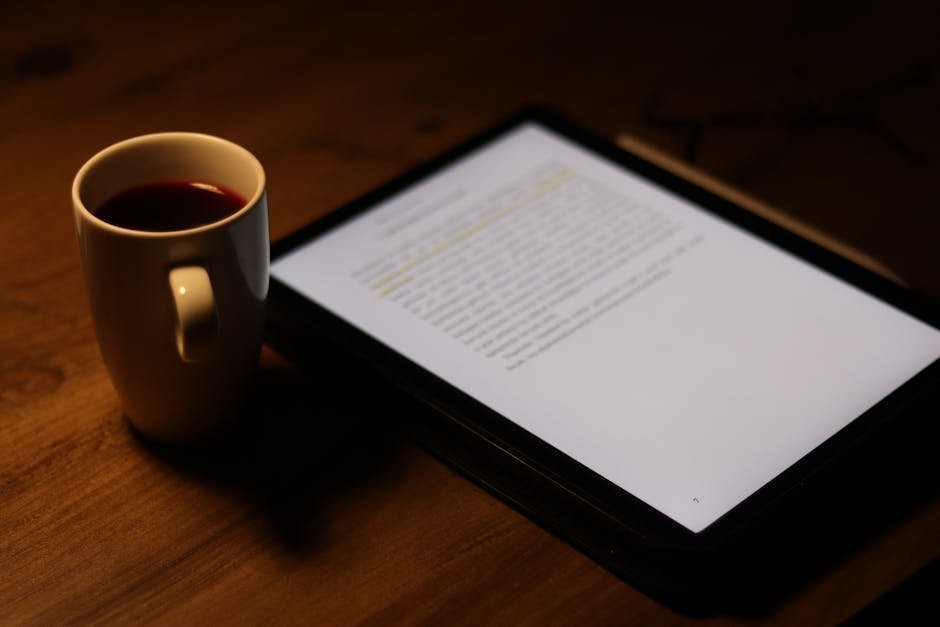 Tablet displaying Edinburgh Postnatal Depression Scale screening questionnaire on therapist desk
